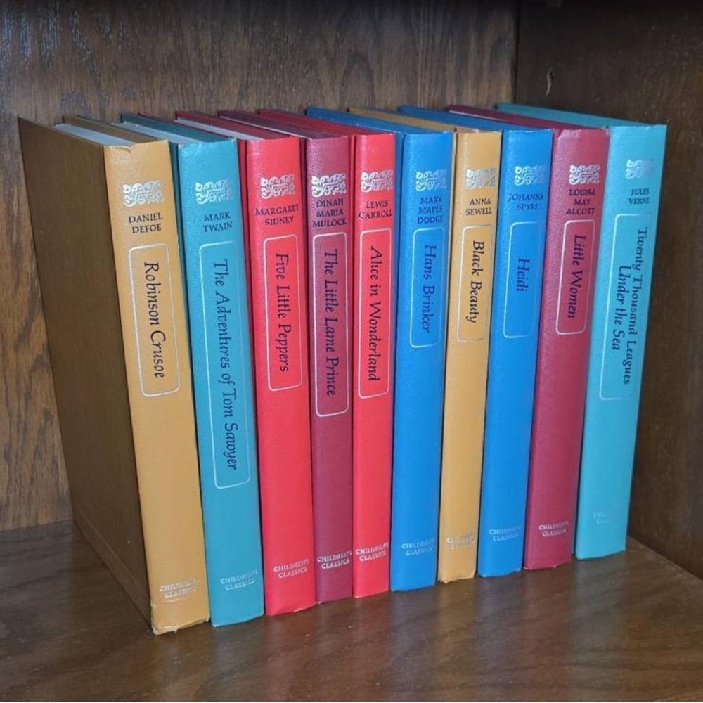 Set Of 10 Vintage Garden City Children's Classics Hardcover Books 1956